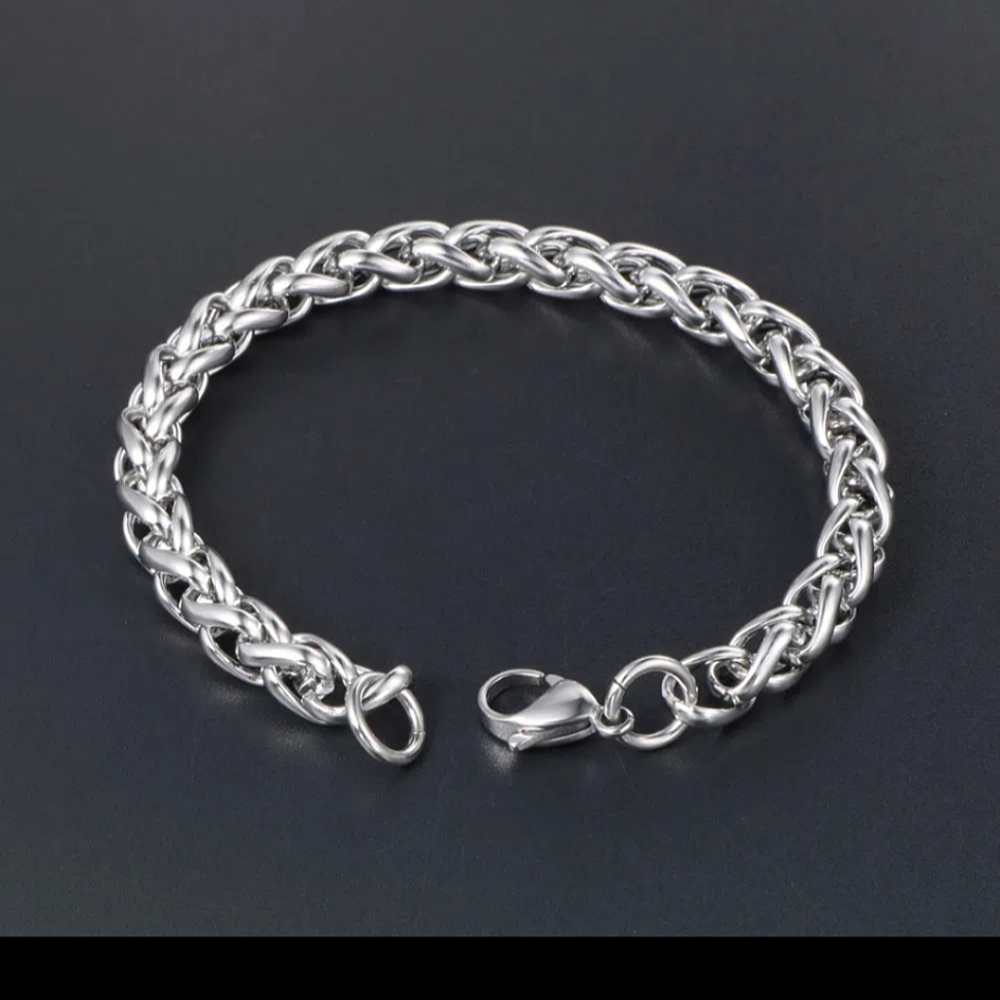 Unisex Vintage Titanium Snake Bone Bracelet